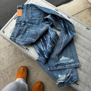 YSJY Fabricante OEM, Conjunto <span class=keywords><strong>de</strong></span> Chaqueta y Pantalón <span class=keywords><strong>Vaquero</strong></span> <span class=keywords><strong>de</strong></span> Mezclilla con Estampado Otoñal, Transpirable, a la Moda, <span class=keywords><strong>para</strong></span> <span class=keywords><strong>Hombre</strong></span>, Estilo Casual Urbano, <span class=keywords><strong>de</strong></span> Algodón - Product Image 5