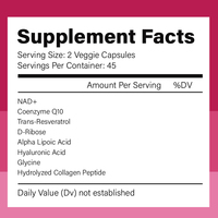 CHTNature OEM Complément alimentaire D-Ribose Trans-Resvératrol NAD+ CoQ10 Capsules de D-Ribose