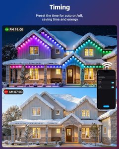 Éclairage décoratif de Noël pour l'extérieur, éclairage permanent, étanche IP68, points lumineux LED, éclairage de piste, éclairage de fête - Product Image 5