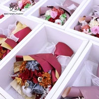 Bouquet de roses éternelles artisanales en gros, nouveau design, fleurs séchées pour la Saint-Valentin et la Fête des Mères 2026