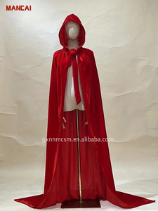 Capa de terciopelo para Halloween, <span class=keywords><strong>disfraz</strong></span> Medieval con capucha, <span class=keywords><strong>disfraz</strong></span> de <span class=keywords><strong>bruja</strong></span>, <span class=keywords><strong>disfraz</strong></span> de Halloween, abrigos, fiesta para niños y adultos, puesta en escena - Product Image 6