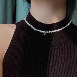 Collar de Perlas de Agua Dulce Naturales de Estilo Coreano para Mujer, Cadena para Clavícula con Patrón Irregular, Collar Irregular - Product Image 1