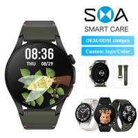 Montre connectée personnalisée avec écran AMOLED, fonction toujours activée, suivi de la santé 24h/24 et 7j/7, SOS, suivi du stress et du sommeil, Bluetooth