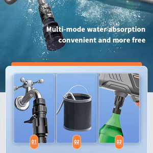 Pistola de Agua de Alta Presión <span class=keywords><strong>a</strong></span> Baterí<span class=keywords><strong>a</strong></span> de Acero Inoxidable para Lavado de Autos con 130 Bares y 1800W - Product Image 2