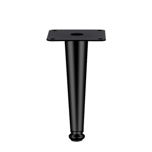 Adjustable Metal Furniture <b>Legs</b> Universal Tapered Feet Matte Black Gold Finish Easy Installation <b>Sofa</b> Cabinet Support - Product Image 5