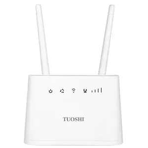 Tuoshi OEM Outdoor Home LTE Wireless Router 150mbps WiFi VPN GSM 5G 3G LTE 4G Wireless Router With Sim Card Slot