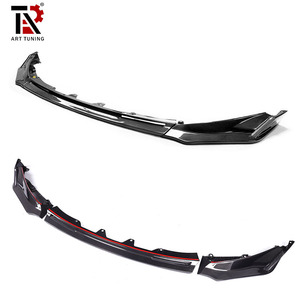 Lame de pare-chocs avant en fibre de carbone sèche style V 1 pièce et 3 pièces <span class=keywords><strong>pour</strong></span> BMW G80 M3 G82 M4 2021+ - Product Image 3