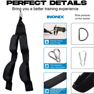 Accessoires d'entraînement de <span class=keywords><strong>musculation</strong></span> de haute qualité, cordes <span class=keywords><strong>triceps</strong></span> à double poignée avec Logo personnalisé - Product Image 4