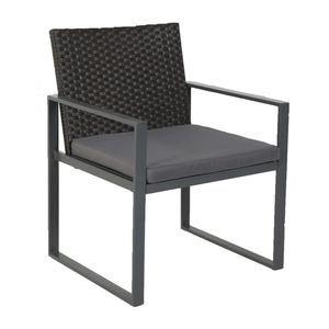 Leisure Simple 4 PCS Modern Outdoor Patio Rattan Set Steel <b>Frame</b> Garden Furniture for Courtyard Park Apartment - Product Image 4