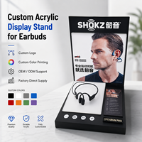 Support d'affichage en acrylique pour écouteurs Bluetooth sans fil, présentoir pour écouteurs avec contrôleur