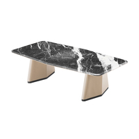 Table de bureau rectangulaire commerciale sur mesure à prix d'usine, table à thé de direction, table basse de Foshan