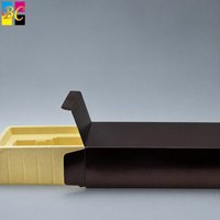 Boîte d'emballage personnalisable, boîte en carton noir, boîtes d'expédition, boîte personnalisée avec logo pour parfum avec doublure