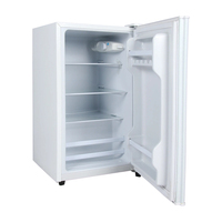 Mini réfrigérateur à porte unique de 76L, conception de réfrigérateur de table efficace, parfait pour les environnements à espace limité.