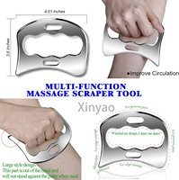 Jeu d'outils de posture de grattoir musculaire en acier inoxydable avec logo personnalisé outil de grattage GuaSha de massage des tissus mous de physiothérapie
