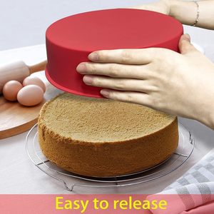 Moule à gâteau en silicone personnalisé, doublures en silicone, moules à gâteau ronds, plaque de cuisson antiadhésive à démoulage rapide, adapté aux cheesecakes - Product Image 4