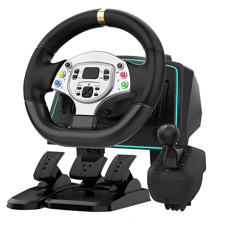 Games Accessory Model Dual-Motor Gaming Racing Car Steering Wheel Stand For Nin tendo Switch Controller