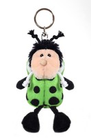 Porte-clés en peluche personnalisé en usine, animal mignon en peluche, porte-clés personnalisé, taille et couleur pour la vente en gros et au détail