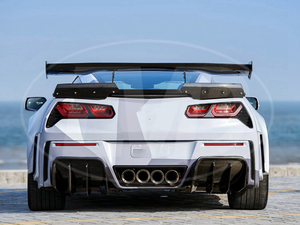 For Chevrolet Corvette C7 Z06 2015-2017 <strong>Gt</strong> Style Carbon Fiber Rear <strong>Spoiler</strong> - Product Image 2
