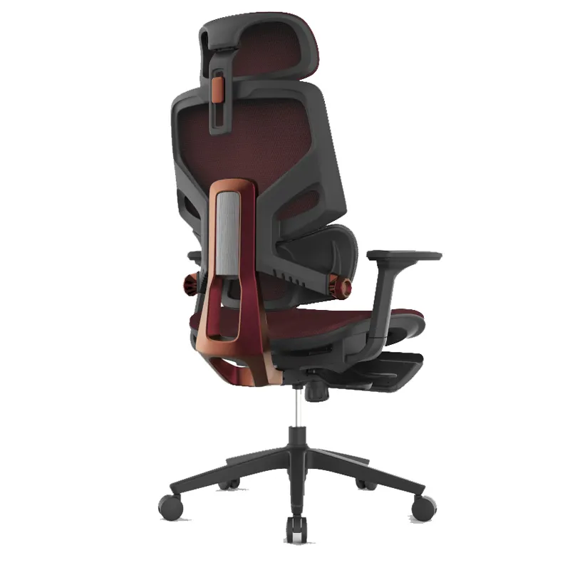 Новый дизайн, сверхмощный современный удобный поворотный эргономичный офисный сетчатый стул с высокой спинкой