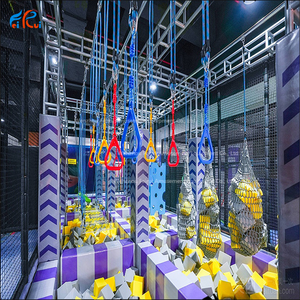 Terrain de jeu intérieur commercial pour enfants personnalisé Parc <span class=keywords><strong>Ninja</strong></span> Course <span class=keywords><strong>Ninja</strong></span> Road Adventure Expansion Équipement d'amusement à vendre - Product Image 3