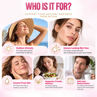 Comprimés à croquer OEM ODM à la Niacinamide, Vitamines C et E, saveur fruits tropicaux, supplément nutritionnel pour la peau à la Vitamine B3, fabrication sous marque privée