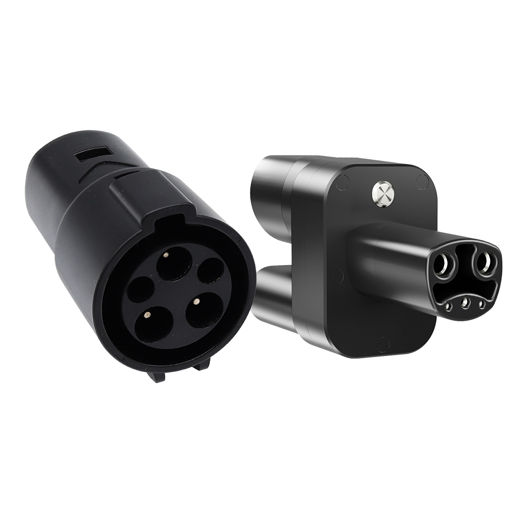 CCS2 zu Tesla TPC EV Adapter DC/AC Ladeans chluss CCS Typ2 Combo Typ 2 Konverter Churging Port Sockel für Tesla Ladegerät