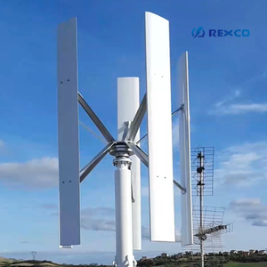 กังหันลมแกนตั้ง REXCO สำหรับใช้งานบนหลังคา ความเร็วรอบต่ำ 24V 48V 1KW - Product Image 3