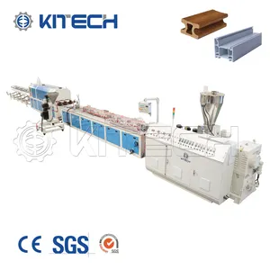 Plastic WPC PVC Solid Door Panel Door Frame Door Edge Profile Extrusion Production Line Making Machine