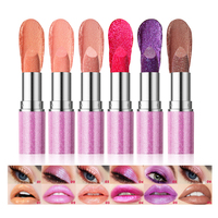 Stick à paupières métallique caméléon à haute pigmentation, brillant solide, brillant à lèvres scintillant, brillant à lèvres