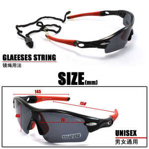 Lunettes de soleil sport T-Rex polarisées UV400 légères pour le cyclisme et la pêche, monture intégrale, étui inclus - Product Image 4