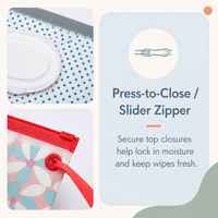 Sacs de lingettes humides en plastique vides et rechargeables personnalisés d'usine UIOWIO, pochettes pour lingettes humides pour bébé, étuis de voyage en EVA pour lingettes humides