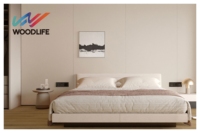 Carreaux muraux SPC modernes de luxe imperméables et ignifuges de 4 mm pour chambre à coucher, salle de bain, appartement, 600*1200 mm, vinyle SPC à âme rigide