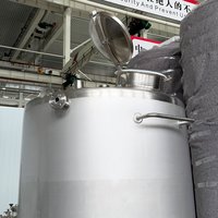 Cuve de brassage et de fermentation en acier inoxydable de 200L à 2000L avec double enveloppe de refroidissement, facile à utiliser