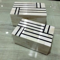 Boîte à bijoux en laiton à pois en résine MDF de Style londonien la plus vendue fabriquée à la main pour la décoration de la maison anniversaire traditionnel