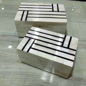 Boîte à bijoux en laiton à pois en résine MDF de Style londonien la plus vendue fabriquée à la main pour la décoration de la maison anniversaire traditionnel - Product Image 2