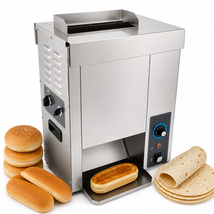 Máquina <span class=keywords><strong>Tostadora</strong></span> de Panes de Hamburguesa Comercial, Parrilla Eléctrica, Equipo para Calentar Pan, Calentador de Hamburguesas para Panadería y Comida Rápida - Product Image 1