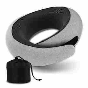 Custom Logo Support for Airplane Adjustable <b>Memory</b> <b>Foam</b> Travel Wrap Pillow Neck - Product Image 3