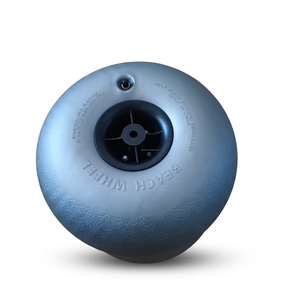 Ruedas de PVC Neumáticas de <span class=keywords><strong>12</strong></span> Pulgadas para Carrito de Playa, Neumáticos de Baja Presión para Playa, Capacidad de Carga de 100 kg para Carritos de Pesca - Product Image 3