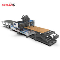Routeur CNC ATC 1325 pour le nesting, commande automatique Syntec, moteur de broche 3 axes 9 kW pour portes en bois et meubles