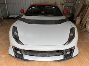 Spoiler de pare-chocs avant et arrière en fibre de carbone de style compétition, de haute qualité, directement de l'usine, pour <span class=keywords><strong>Ferrari</strong></span> 812 - Product Image 3