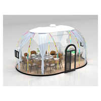 Dôme de tente en forme d'igloo géodésique transparent en polycarbonate neuf pour salon professionnel