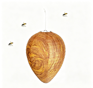 Répulsif Suspendu Extérieur pour Guêpes, Nid de Guêpes Factice Étanche, Dispositif Répulsif pour Jardin, Patio, Cour, Contrôle des Nuisibles Insectes - Product Image 1