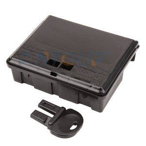 All Weather Rat <strong>Bait</strong> Station Waterproof Outdoor Plastic <strong>Mouse</strong> <strong>Bait</strong> <strong>Box</strong> with Security Lock Key for Garden Farm Pest Control - Product Image 4