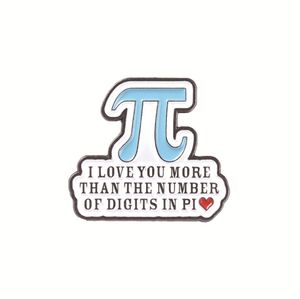 Nueva serie de <span class=keywords><strong>frases</strong></span> en inglés de dibujos animados broche fórmula matemática letras amor chaqueta camisa insignia de aleación - Product Image 2