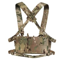 Cordura D3CRX Chasse Poitrine Plate-Forme Porte-Plaque Molle Gilet Tactique Avec Quadruple 5.56 Mag Pack