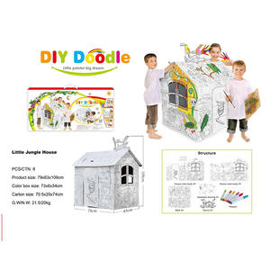 Maison de papier bricolage pour 2026 nouveau <span class=keywords><strong>jouet</strong></span> 3D Doodle Big Paper House enfants avec 6P - Product Image 3