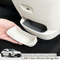 Boîte de rangement en silicone pour siège arrière ORA 5 2026, organiseur de console d'accoudoir, couvercle de fente pour poignée, étui de rangement intérieur anti-rayures