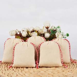 Bolsa de Almacenamiento de Muselina de Algodón de 8*10cm con Cordón, Transpirable, a Prueba de Polvo, para Manualidades, Reciclable - Product Image 5