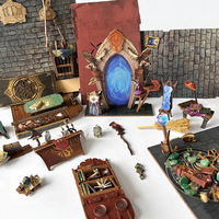 CAYI 2025 Magic Academy Kit de bricolage Book Nook en bois, artisanat fait main, maison de poupée miniature, insert pour étagère à livres