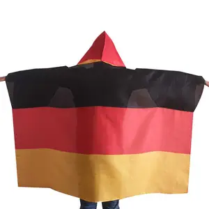 Custom 100% Polyester In Stock German Country Sport Fans Germany Body Cape Flag